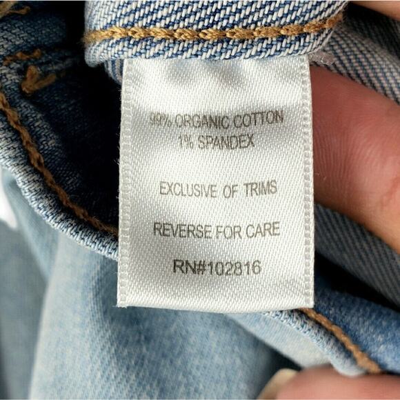 Garnet Hill Denim Jean Jacket XL 14 Organic Classic Preppy Americana Cowgirl - Picture 4 of 8